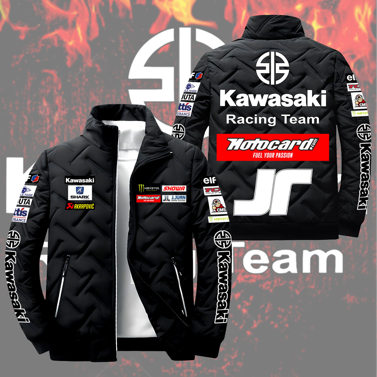 RS HD Racing Team Puffer Jacket P091002 – PufferJacket