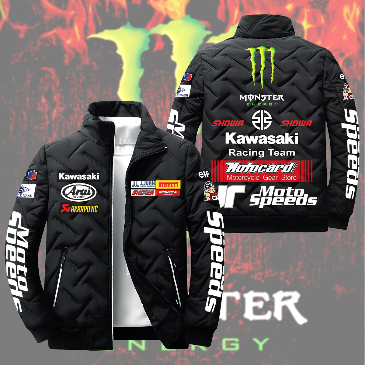 Me x Kw Racing Team Puffer Jacket P111003 – PufferJacket