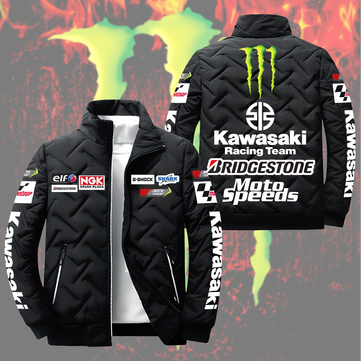 Me x Kw Racing Team Puffer Jacket S141002 – PufferJacket