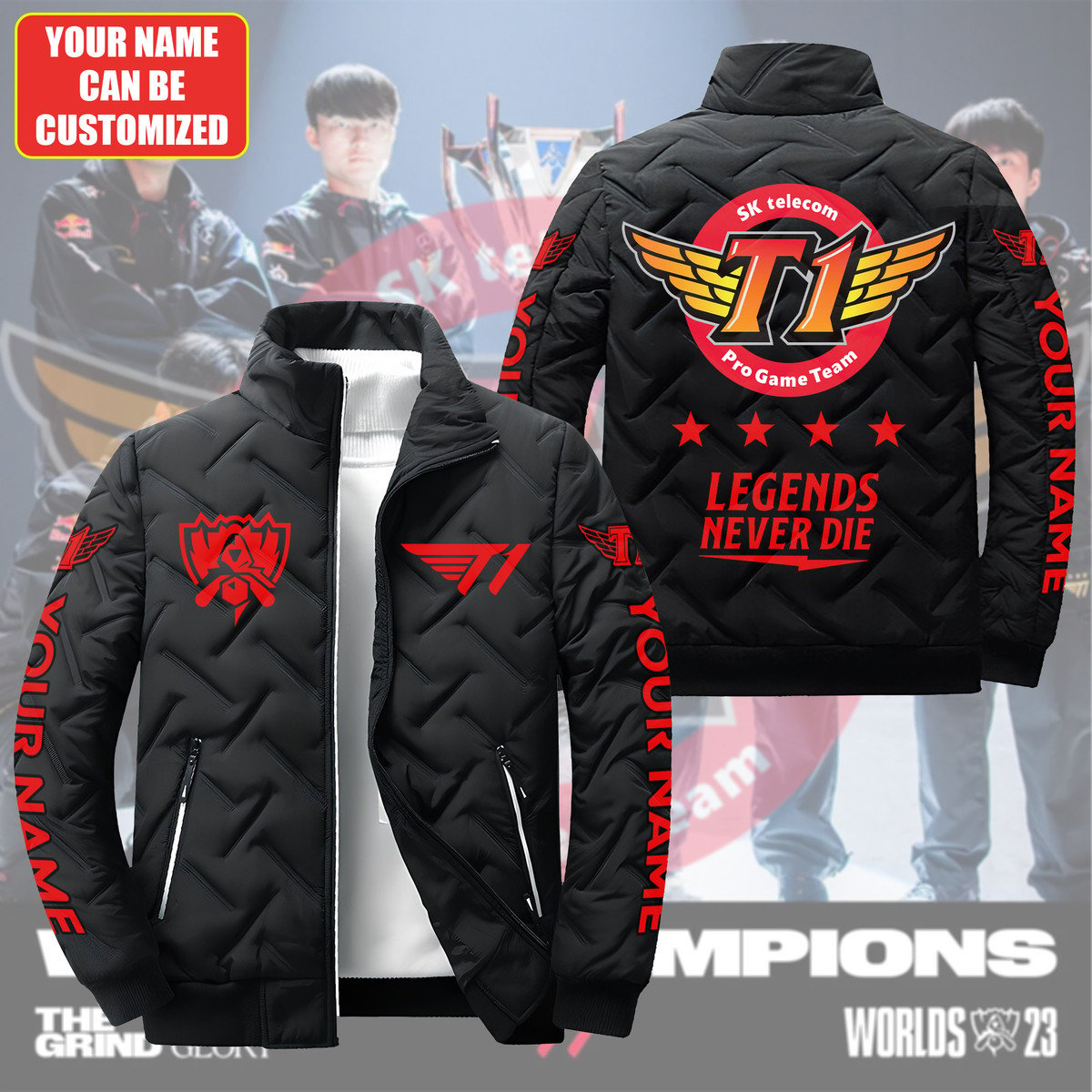 Personalized T1 Legends Puffer Jacket Q221104 – PufferJacket