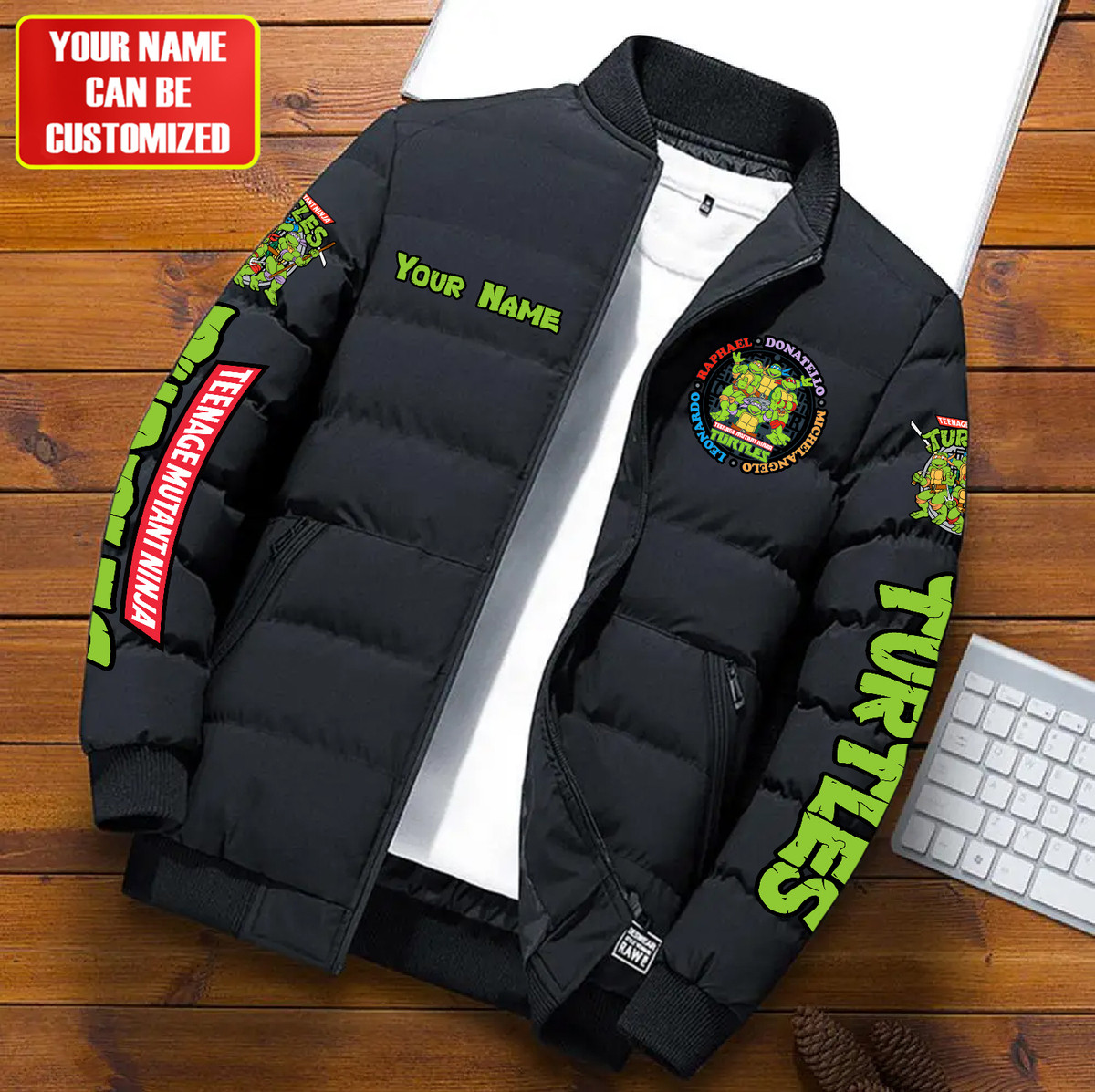 Personalized TMNT Puffer Jacket V2 Q260104 – PufferJacket