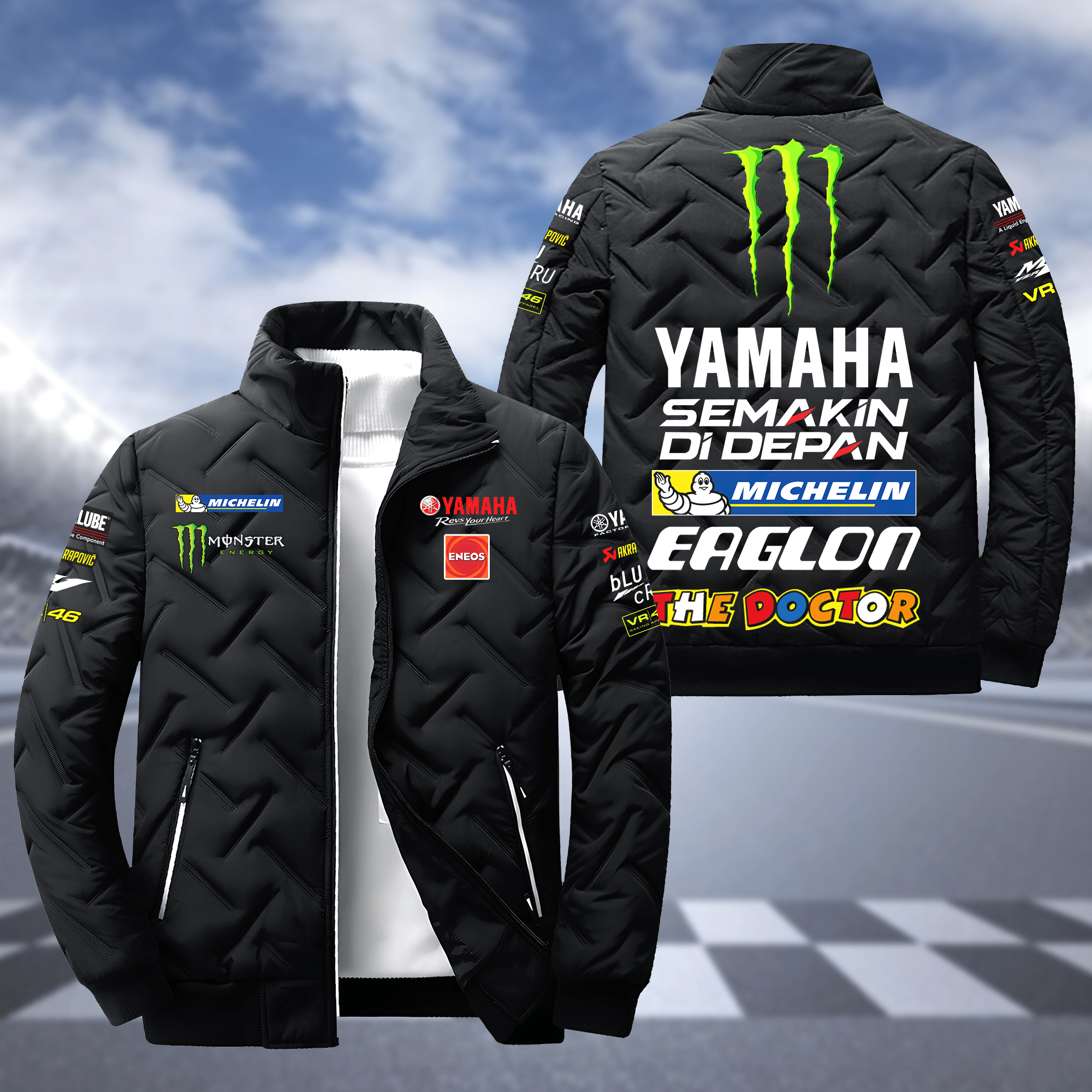 Personaziled Me Vr46 Motorcycle Puffer Jacket P021002 – PufferJacket