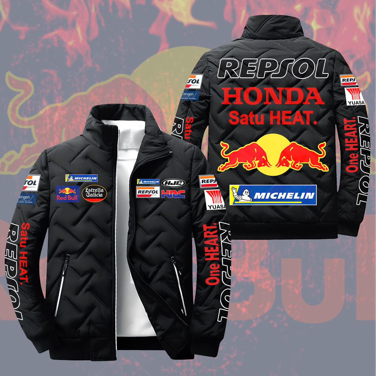 RS HD Racing Team Puffer Jacket P091002 – PufferJacket