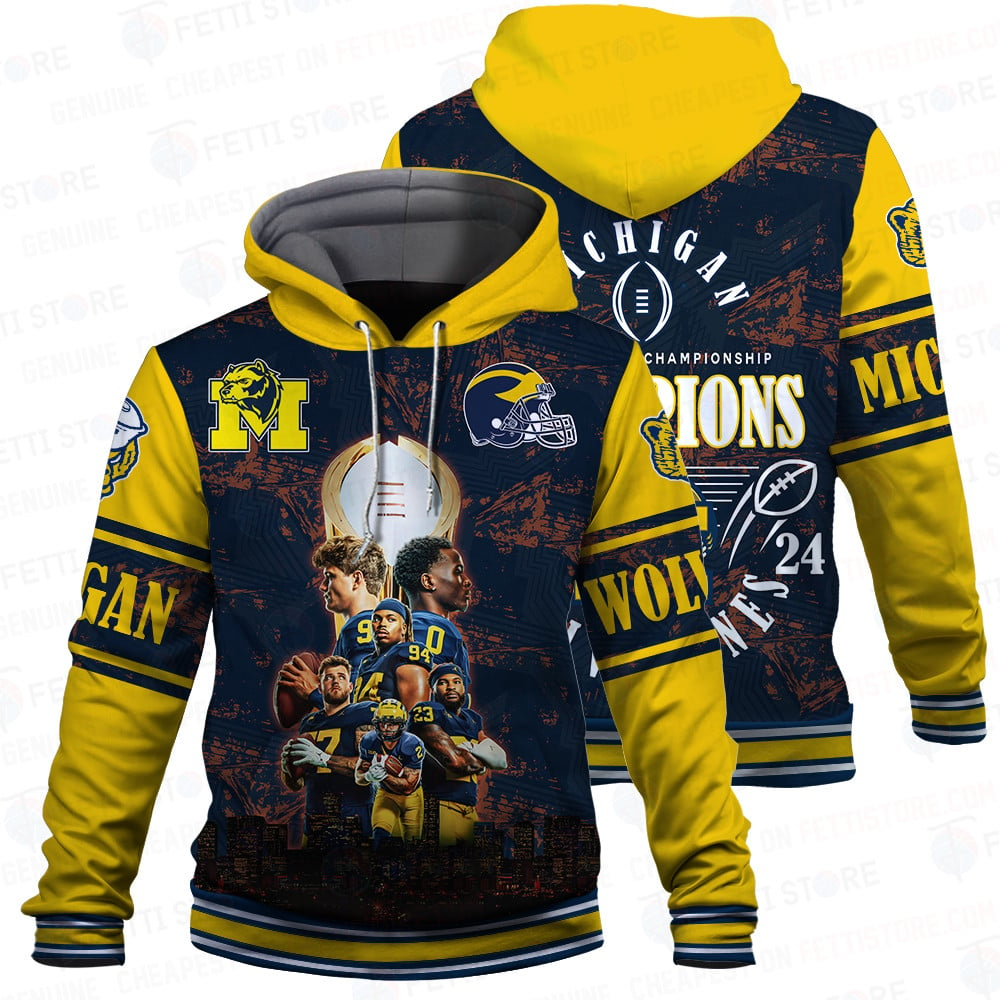 Michigan Wolverines 2024 Champions Bomber Jacket SFAT V6 – Shirt