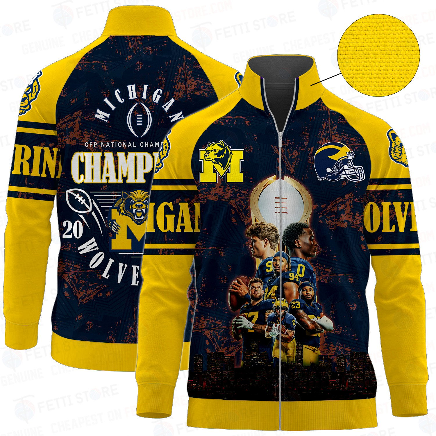 Michigan Wolverines 2024 Champions Bomber Jacket SFAT V6 – Shirt